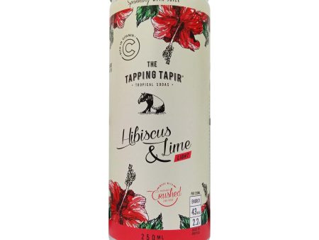 The Tapping Tapir Hibiscus and Lime Light Sparkling Drink 250ml on Sale