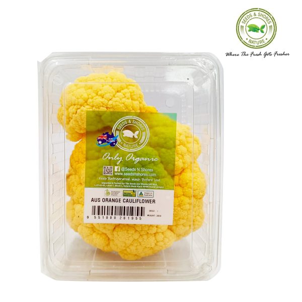 Organic Orange Cauliflower (Australia) 300g For Sale