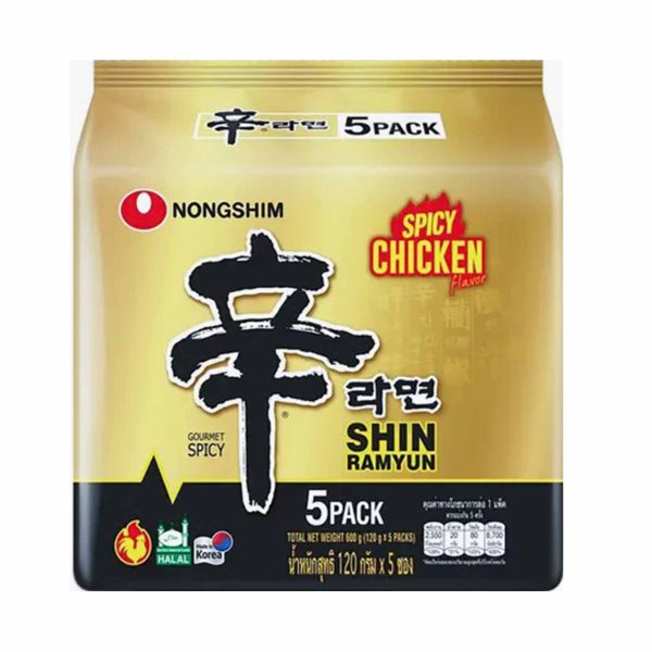 Nongshim Spicy Chicken Ramyun 120g x 5 on Sale