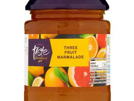 Sainsburys Taste The Difference 3 Fruit Marmalade 340g Cheap