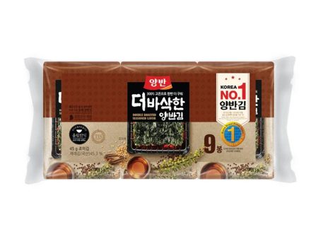 Yangban Double Roasted Seasoned Laver Seaweed 5g x 9 Online Sale