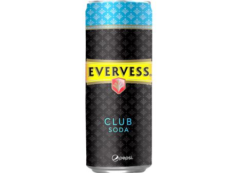 Evervess Club Soda Can 320ml x 4 Online Hot Sale