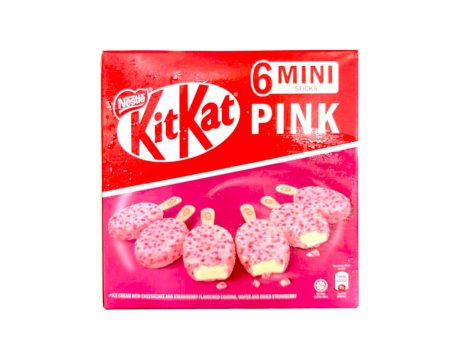 Nestle Kikat Mini Pink Ice Cream Stick Multipack 45ml x 6 Discount