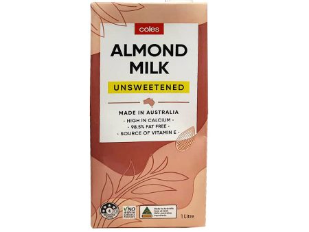 Coles Unsweetened Almond Milk 1L For Discount