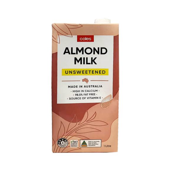 Coles Unsweetened Almond Milk 1L For Discount