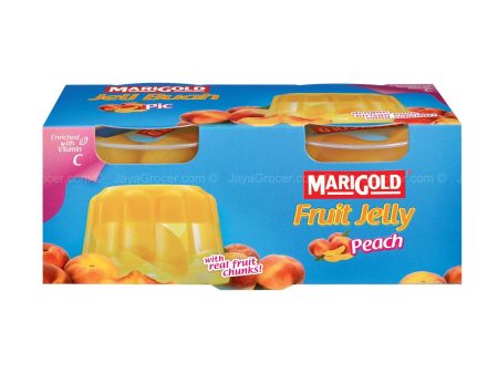 Marigold Fruit Jelly with Peach Fruit Chunks 123g x 2 For Cheap