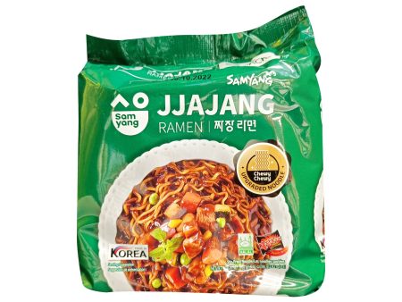 Samyang Jjajang Ramen Stir-Fried Instant Noodle 80g x 5 For Discount