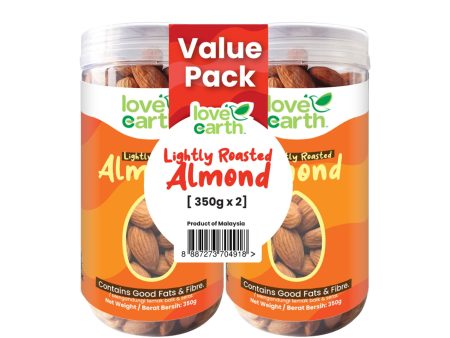 Love Earth Natural Almond 350g x 2 Discount