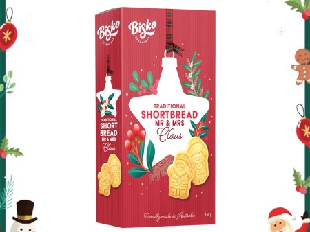 Bisko Bakehouse Mr & Mrs Claus Shortbread 150g on Sale