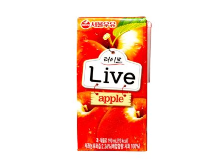 Seoul Milk Live Apple Juice 190ml Online