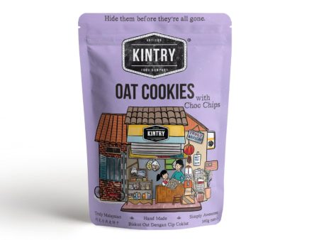 Kintry Oat Cookies With Chocolate Chips 140g Online now