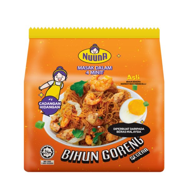 Nuuna Instant Vermicelli Original Flavour 65g x 4 Fashion