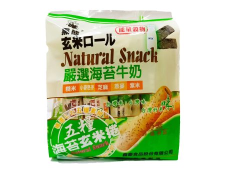 Black Bear Five Grains Seaweed Brown Rice Roll 160g Fashion