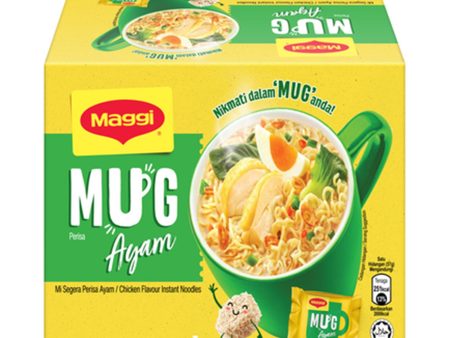 Maggi Mug Ayam (Chicken Flavour Instant Noodles) 57g x 4 on Sale