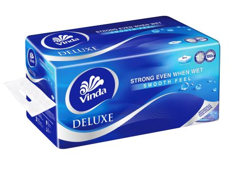 Vinda Deluxe Smooth Feel Toilet Tissue 3ply 250pcs x 16 Online now