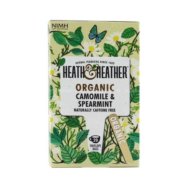 Heath & Heather Organic Camomile and Spearmint Tea 20pcs pack For Cheap