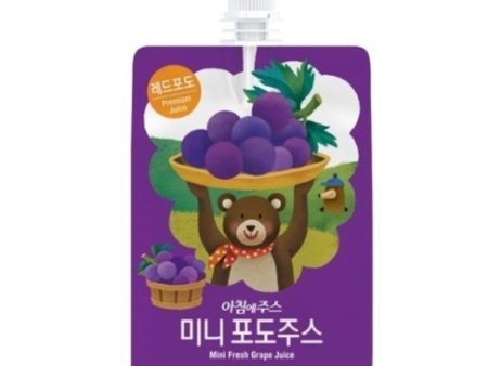 Seoul Milk Grape Juice Mini Pouch 100ml Hot on Sale