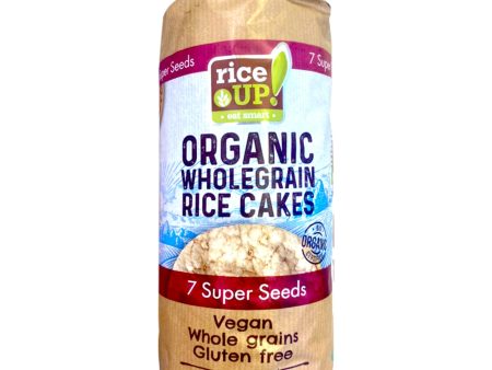 RiceUP! Organic Wholegrain Rice Cakes, 7 Super Seeds 120g Supply