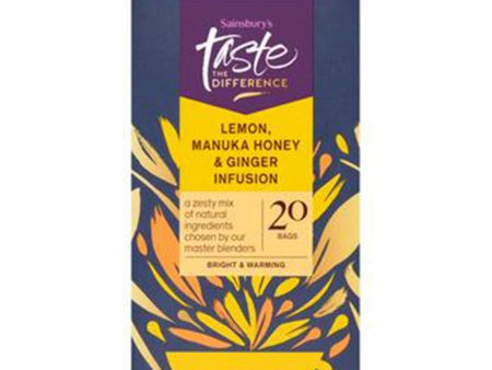 Sainsburys Taste The Difference Camomile Honey and Ginger 20pcs Pack 36g Online