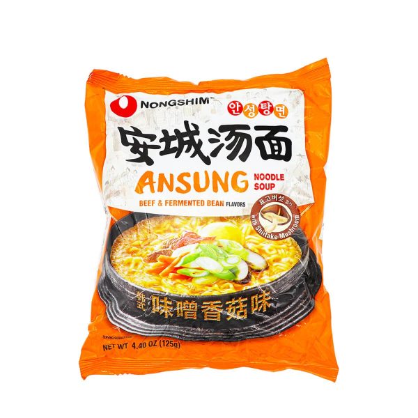 Nongshim Ansung Noodle Soup Beef & Fermented Bean Flavors 4.40oz Online now