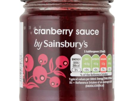 Sainsburys Cranberry Sauce 250ml For Sale