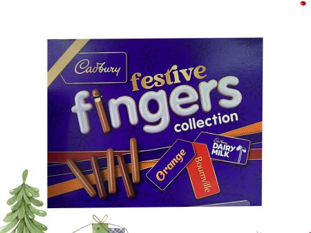 Cadbury Festive Fingers Collection Chocolate Covered Biscuits Selection Box 342g Fashion