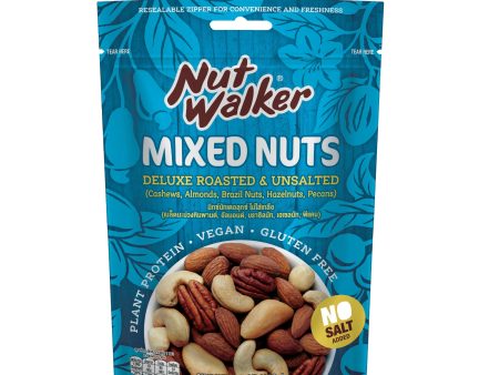 Nut Walker Deluxe Roasted and Unsalted Mixed Nuts 150g Hot on Sale