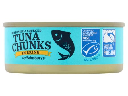 Sainsburys Tuna Chunks Brine 145g Supply