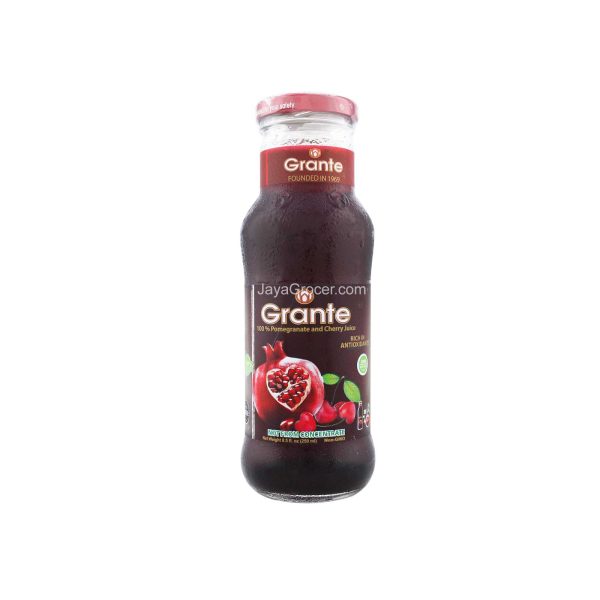 Grante 100% Pomegranate and Cherry Juice 250ml Supply