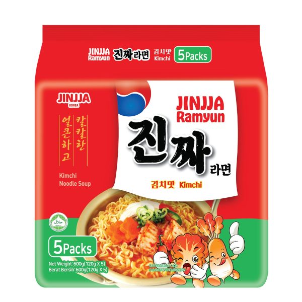 Jinjja Ramyun Kimchi 120g x 5 For Sale