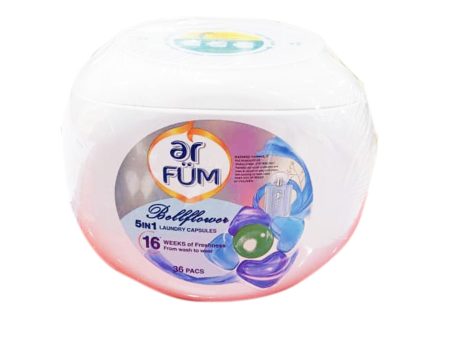 Ar Fum 5 In 1 Laundry Capsules Bell Flower 36pcs pack Sale