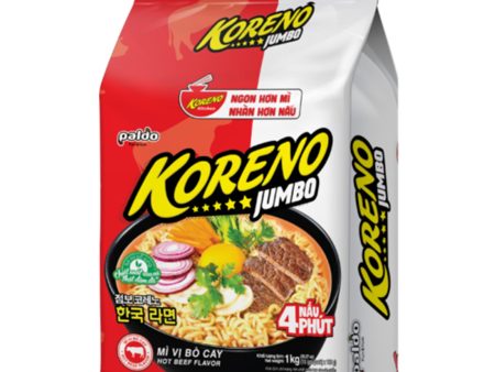 Paldo Koreno Jumbo Beef 10pcs pack Hot on Sale