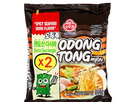 Ottogi Odongtong Myon Spicy Seafood Udon Flavor Extra Sea Tangle 120g Cheap