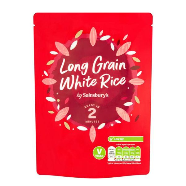 Sainsburys White Rice 250g Discount