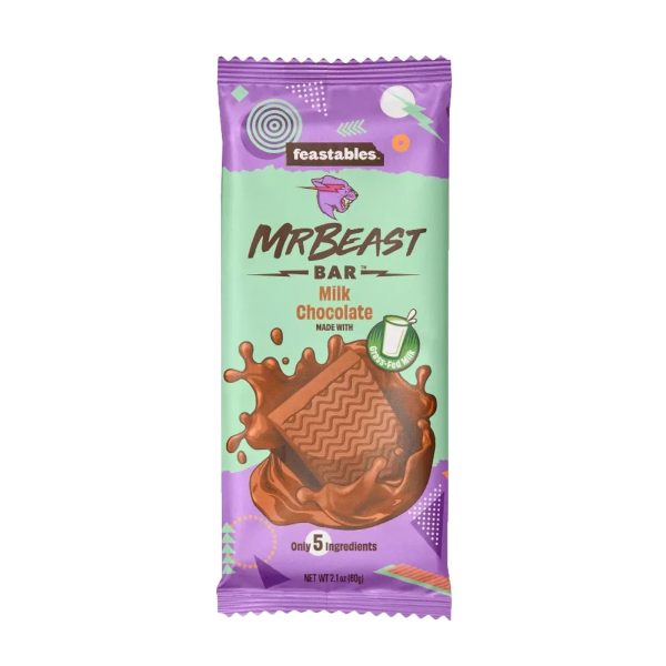 Feastable MrBeast Deez Nuts Milk Chocolate Bar 35g For Sale