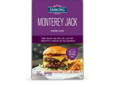 Emborg Monterey Jack Natural Sliced Cheese 150g Fashion