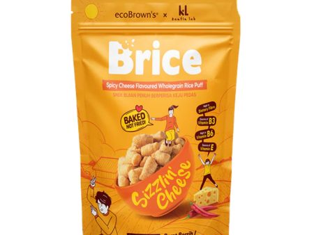 Eco Brown Brice Spicy Cheese Whole Grain Rice Puff Snack 100g Online now