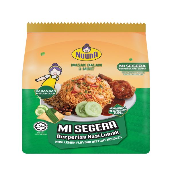 Nuuna Dry Instant Noodles Nasi Lemak Flavour 80g x 4 Hot on Sale