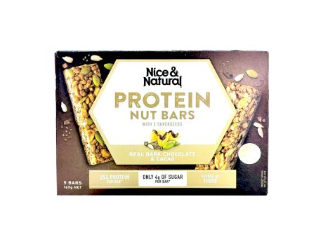 Nice and Natural Protein Bar Dark Chocolate Flavour 165g Discount