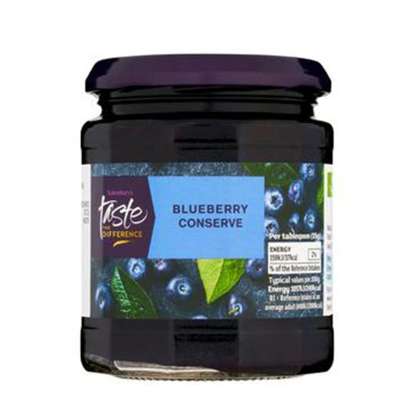 Sainsburys Taste The Difference Blueberry Conserve 340g Supply