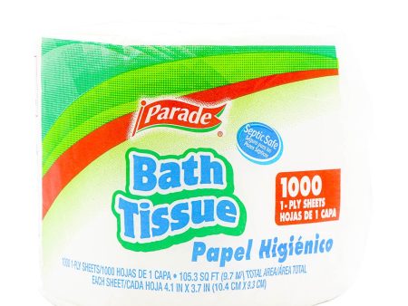 Parade Bath Tissue 1-Ply 1000 Sheets Fashion