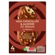 Sainsbury s Milk Chocolate and Almond Ice Cream Sticks 110ml x 4 For Cheap