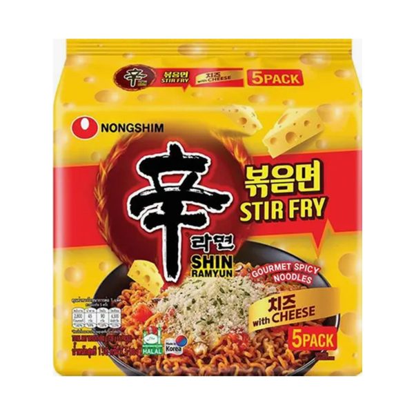 Nongshim Stir Fry Cheese Ramyun 136g x 5 Discount