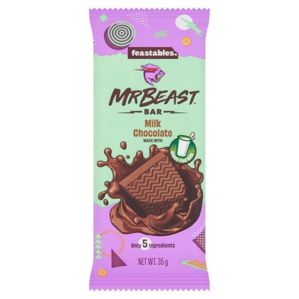 Feastables MrBeast Milk Chocolate Bar 35g For Sale