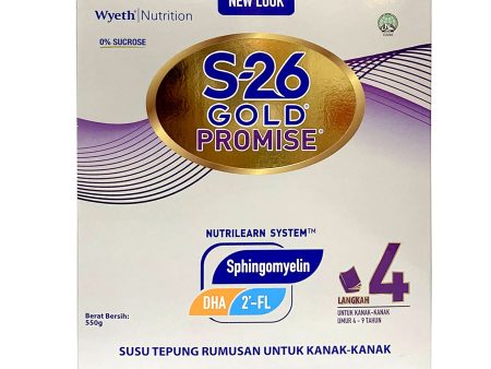 Wyeth S-26 Gold Promise Step 4 Formulated Milk Powder 550g For Discount