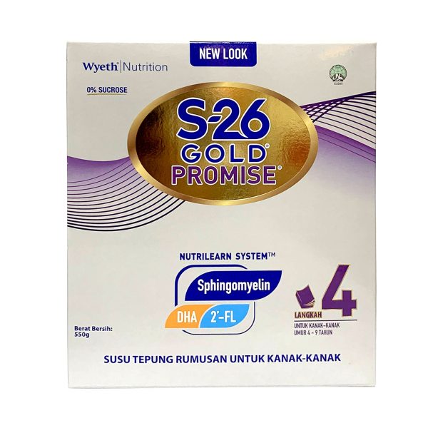 Wyeth S-26 Gold Promise Step 4 Formulated Milk Powder 550g For Discount