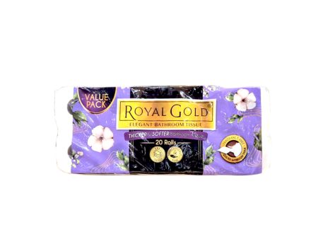 Royal Gold Elegant Bathroom Tissue 20pcs pack For Discount