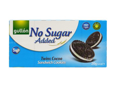 Gullon No Sugar Added Twins Cocoa Sandwich Cookies 210g Hot on Sale