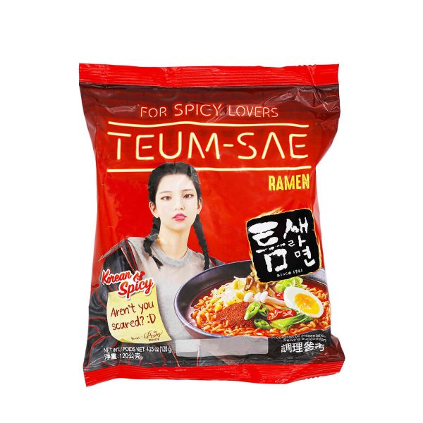 Paldo Teumsae Ramen Korean Spicy 4.23oz Online now