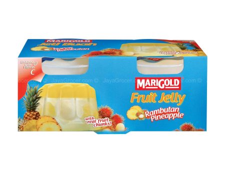 Marigold Fruit Jelly with Rambutan & Pineapple Chunks 123g x 2 Online Hot Sale